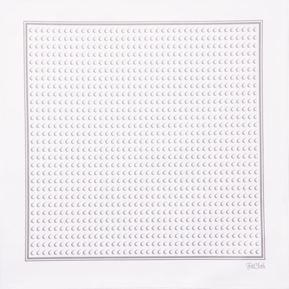 Simple white and gray golf ball design of FatCloth Duncan is at home in a suit pocket as well as on the course