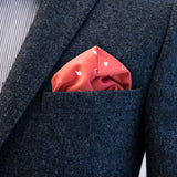 Earl Red is the all-around pocket square for dark and light suits thanks to it’s high contrast colours