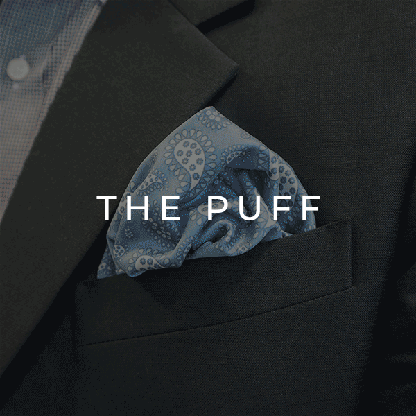 How to fold a pocket square puff fold