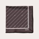 Elegant FatCloth Bernie Gray pocket square design for formal occasions in durable microfibre fabric