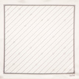 The timeless pin-stripe FatCloth Bernie White multipurpose handkerchief is stylish accessory for suits and formal wear