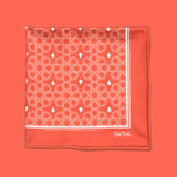 Stylish Butrus Orange pocket square by FatCloth men's fashion accessory with a subtle, yet elegant design