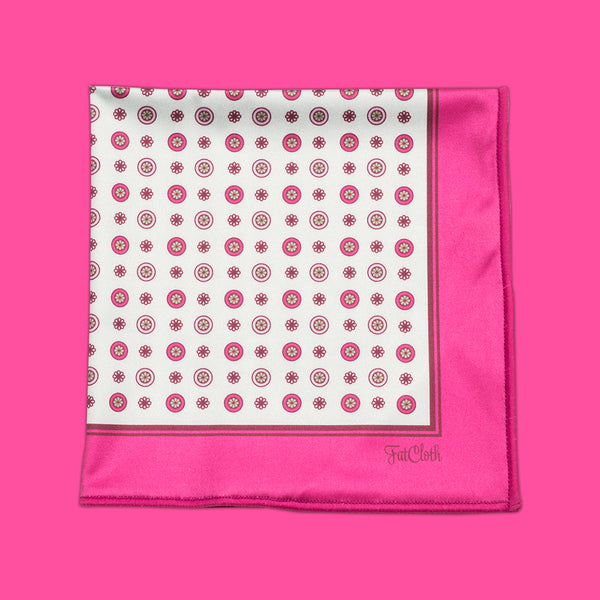Distinguished FatCloth Charles Pink multipurpose handkerchief is stylish accessory for formal wear