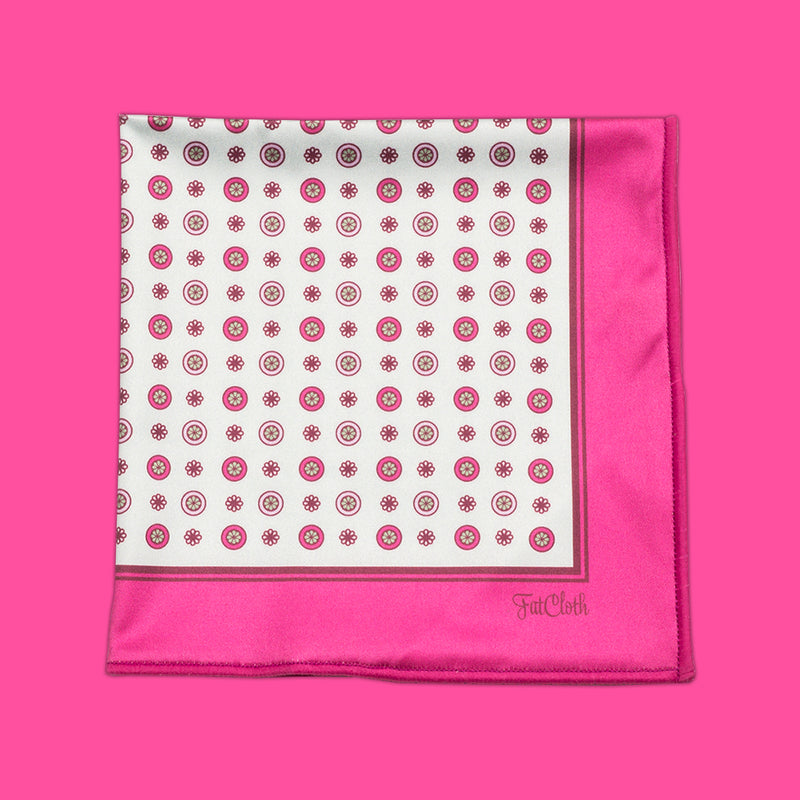 Distinguished FatCloth Charles Pink multipurpose handkerchief is stylish accessory for formal wear