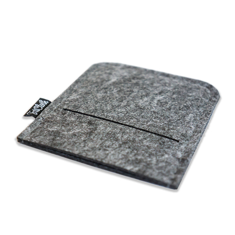 FatCloth pocket square holder felt grey flat 