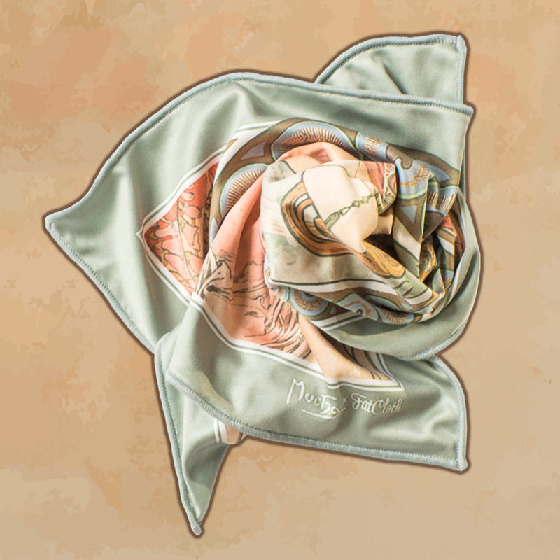 FatCloth x Mucha Painting – multipurpose handkerchief created from an art nouveau masterpiece