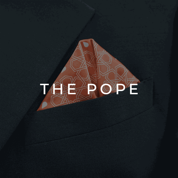 How to fold a pocket square pope fold